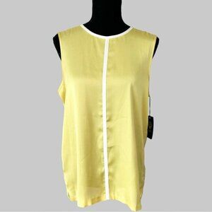 NWT Vince Camuto Lemonade Satin Sleeveless Tank Top
